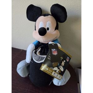 Disney X NFL NEW Jacksonville Jaguars 14" Plush Mickey Mouse Jersey Blanket